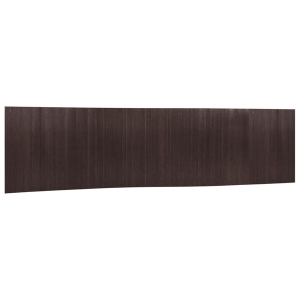 vidaXL Divis&oacute;ria largura 800 cm altura 165 cm bambu castanho-escuro