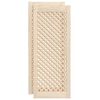 vidaXL Portas de arm&aacute;rio design treli&ccedil;a 2 pcs 39,5x99 cm pinho maci&ccedil;o
