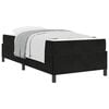 vidaXL Estrutura da Cama com colch&atilde;o Preto 100 x 200 cm tecido
