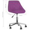 vidaXL Cadeiras de jantar girat&oacute;rias 2 pcs couro artificial roxo