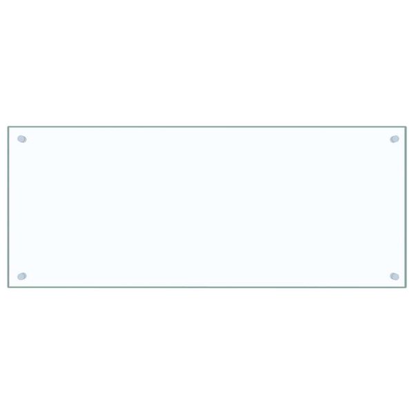 vidaXL Painel anti-salpicos cozinha 100x40 cm vidro temp. transparente