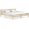 vidaXL Estrutura de cama 200 cm madeira de mangueira maci&ccedil;a
