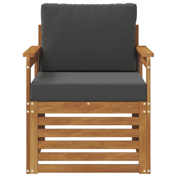 vidaXL Conjunto de Sof&aacute;s para Exterior Natural 71 x 63 x 73 cm