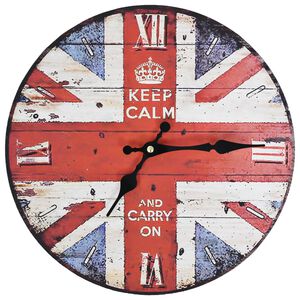 vidaXL Rel&oacute;gio de parede vintage UK 30 cm