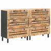 vidaXL Gabinetes de Armazenamento 2 unid. 120 x 33 x 75 cm Multicolor