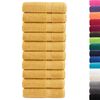 vidaXL Toalhas de banho premium SOLUND 10pcs 70x140cm 600 gsm dourado