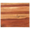 vidaXL Tampo de mesa madeira de ac&aacute;cia maci&ccedil;a 25-27 mm 60x70 cm