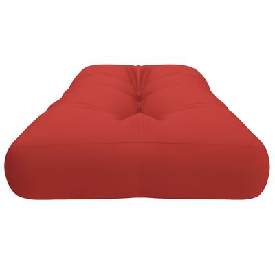 vidaXL Almofadão para sofá de paletes 120x40x12 cm tecido vermelho