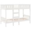 vidaXL Beliche 90x190 cm madeira de pinho maci&ccedil;a branco