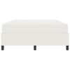 vidaXL Estrutura da Cama com colch&atilde;o Creme 160 x 200 cm tecido