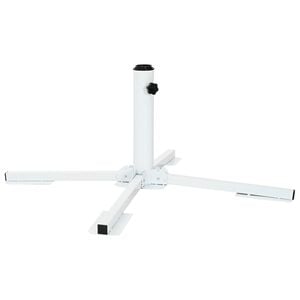 vidaXL Suporte para Parasol Branco A&ccedil;o