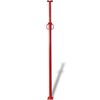 vidaXL Suporte telesc&oacute;pico 280 cm vermelho
