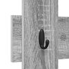 vidaXL Cabideiro de Parede Sonoma cinzento 60 x 3 x 82 cm