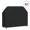 vidaXL Capas para churrasqueira 2 pcs 162x61x122 cm tecido oxford 420D