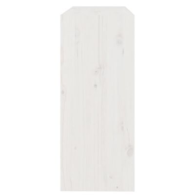 vidaXL Estante/divisória 80x30x71,5 cm madeira de pinho maciça branco