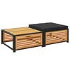 vidaXL Mesa de jardim com banco madeira de ac&aacute;cia maci&ccedil;a