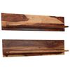vidaXL Prateleiras de parede 2 pcs 118x26x20cm madeira ac&aacute;cia maci&ccedil;a