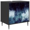 vidaXL Arm&aacute;rio de Banheiro RAALTE Carvalho Preto 60 x 40 x 61 cm