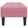 vidaXL banco com almofada Rosa 113 x 57 x 39 cm Veludo