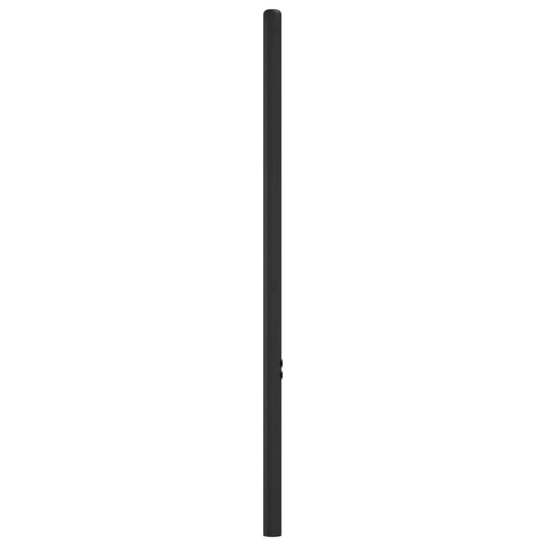 vidaXL Cabeceira de substitui&ccedil;&atilde;o 75 cm metal preto