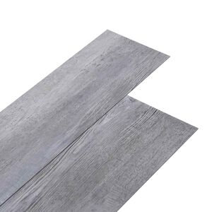vidaXL Pranchas de Piso PVC Autoadesivas Cinza Madeira Fosco