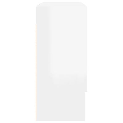vidaXL Armário de parede 60x31x70cm derivados madeira branco brilhante