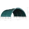vidaXL Cobertura para tenda de gado 3,7x3,7 m PVC verde-escuro