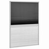 vidaXL Tela anti-insetos plissada janela quebra-luz alum&iacute;nio 80x120cm