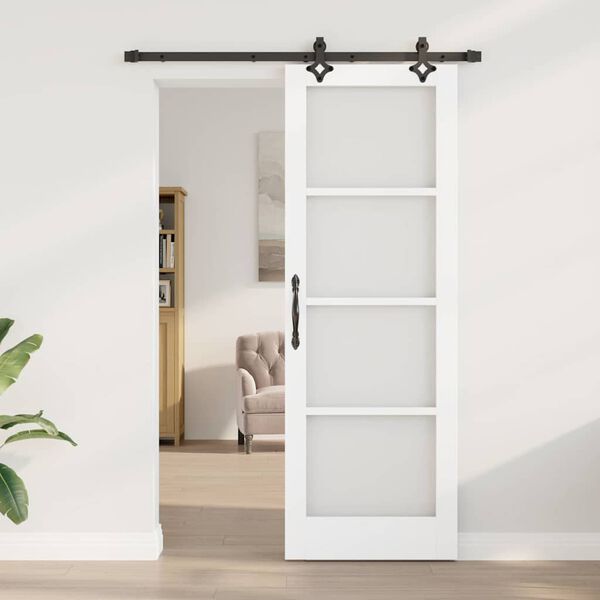 vidaXL Porta Deslizante Branco 73,5 x 211 cm