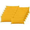 vidaXL Almofada com travesseiro HEERLEN 12 unid. Amarelo Claro Tecido