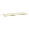 vidaXL Almofad&atilde;o p/ banco de jardim tecido oxford branco nata