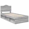 vidaXL Estrutura da Cama com cabeceira Cinza Sonoma 75 x 190 cm