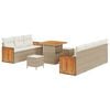vidaXL Conjunto de Sof&aacute; de Jardim 10 unid. 9-N&uacute;mero de lugares