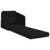 vidaXL Sof&aacute;-Cama Preto 65 x 80 x 83 cm tecido