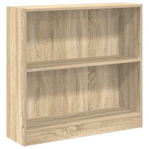 vidaXL Estante 80x24x75 cm contraplacado carvalho sonoma