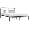 vidaXL Estrutura de cama com cabeceira 183x213 cm metal preto