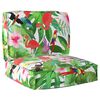 vidaXL Conjunto de Almofadas para Palete Floral 2 pcs Selva Tropical