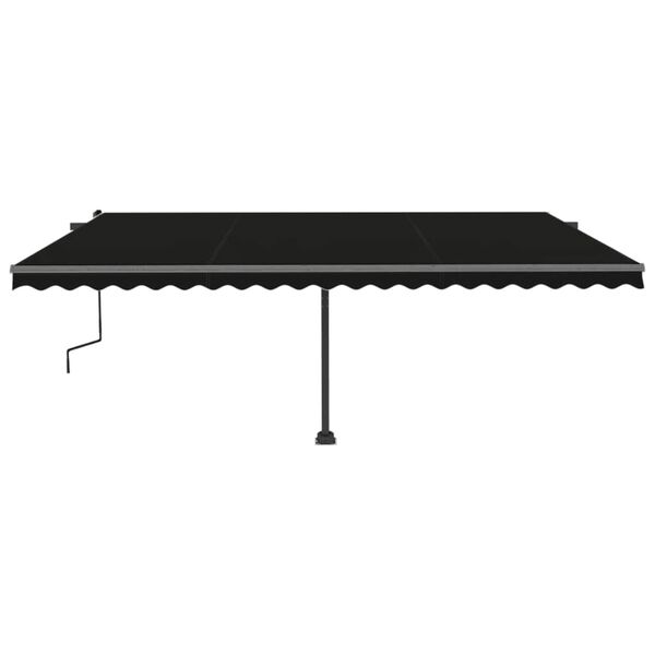 vidaXL Toldo retr&aacute;til manual independente 500x300 cm antracite