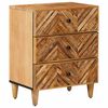 vidaXL Mesa-de-cabeceira com gaveta Castanho 50 x 33 x 60 cm
