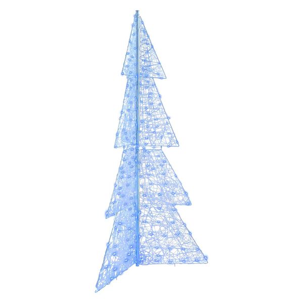 vidaXL &Aacute;rvore de Natal com 240 LEDs Azul 180 cm Acr&iacute;lo