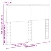vidaXL Cabeceira Branco 120 cm Madeira processada