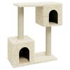 vidaXL &Aacute;rvore para gatos c/ postes arranhadores sisal 60 cm cor creme