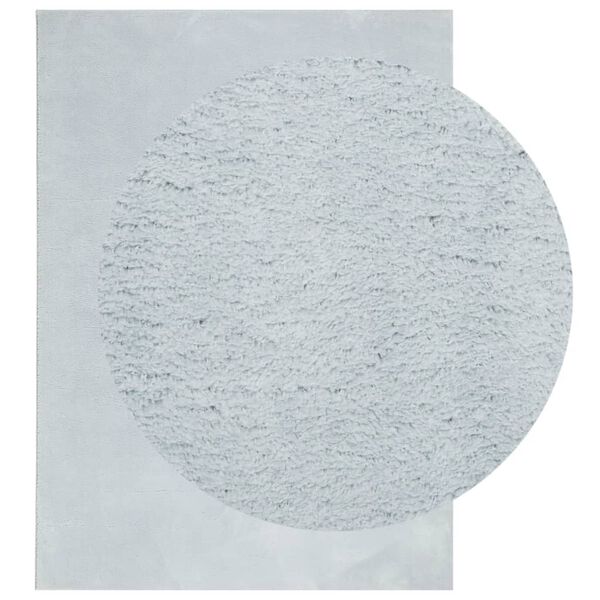 vidaXL Tapete pelo curto macio e lav&aacute;vel HUARTE 200x280 cm azul