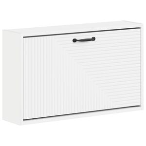 vidaXL Arm&aacute;rio de Sapatos de Parede HAARLEM 71 x 17 x 43 cm Branco