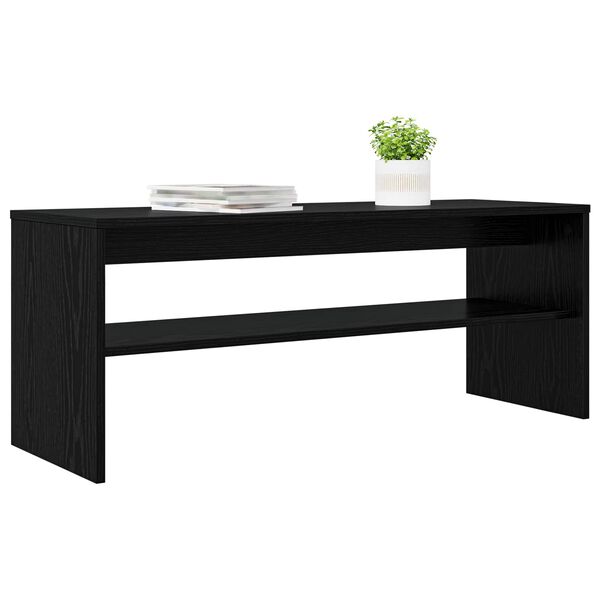 vidaXL Gabinete para TV Carvalho Preto 100 x 35 x 40 cm