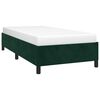 vidaXL Estrutura de cama sem colch&atilde;o 100x200 cm veludo verde-escuro
