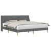 vidaXL Estrutura da Cama Cinzento-Escuro 183 x 213 cm Tecido