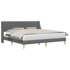vidaXL Estrutura da Cama Cinzento-Escuro 183 x 213 cm Tecido