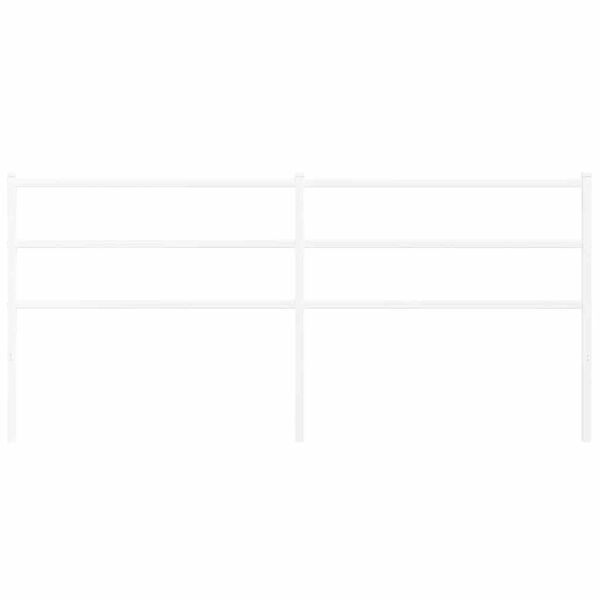 vidaXL Cabeceira de substitui&ccedil;&atilde;o 200 cm metal branco