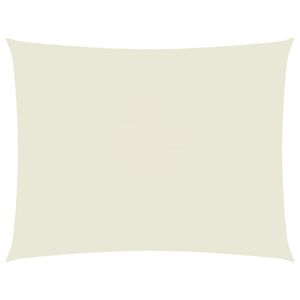 vidaXL Para-sol estilo vela tecido oxford retangular 2,5x4 m creme